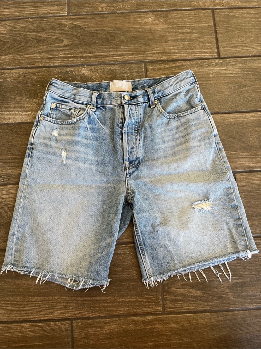 EVERLANE Long Denim Short, 29
